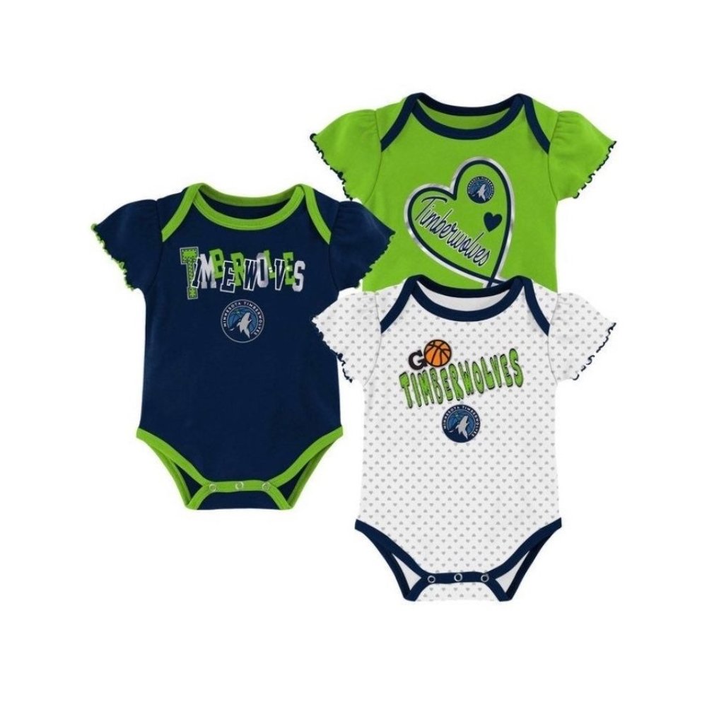 NBA Minnesota Timberwolves DRAFT BABY GIRL Newborn-3M Set Basketball Team Sport